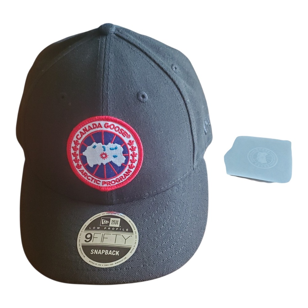 Canada Goose x New Era 9FIFTY Arctic Disc Snapback Black Cap Hat NWT OS Unisex